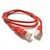  Патч-корд UTP5e, 3 м, литой, многожильный, биметалл CCA, 26AWG, PVC, красный CABLEXPERT PP12-3M/R 
