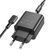  Адаптер Сетевой с кабелем Borofone BA71A Power single port PD20W+QA3.0 Type-C+iP (black) (213514) 