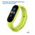  Ремешок силиконовый Great Case Sport для Xiaomi Mi Band 5/6/7, 250мм, на кнопке, лайм (24) 