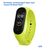  Ремешок силиконовый Great Case Sport для Xiaomi Mi Band 5/6/7, 250мм, на кнопке, лайм (24) 