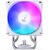  Кулер JONSBO CR-1400 Evo Color White LGA1700/1200/115X/AM5/AM4 (TDP 180W, PWM, 92mm Dynamic Multi-Color LED Fan, 4 тепловые трубки, белый, 4 
