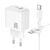  Адаптер Сетевой с кабелем Borofone BAS45A Potential USB/Type-C 3A/30W (Type-C/Type-C) (white(235114) 