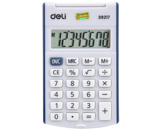  Калькулятор карманный Deli E39217/Blue синий 