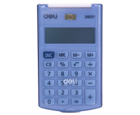  Калькулятор карманный Deli E39217/Blue синий 