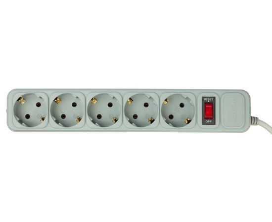  Сетевой фильтр PC Pet AP01006-5-G 5м (5 розеток) серый 