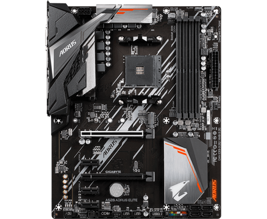  MB sAM4 Gigabyte A520 AORUS ELITE, AMD A520, 4xDDR4-3200, DVI-D+HDMI, 2xPCI-Ex16, 3xPCI-Ex1, 4xSATA3(RAID 0/1/10), 1xM.2, 8 Ch Audio, GLan, (4+4)xUSB2.0, (4+2)xUSB3.2, 1xPS/2, ATX, RTL (8) 