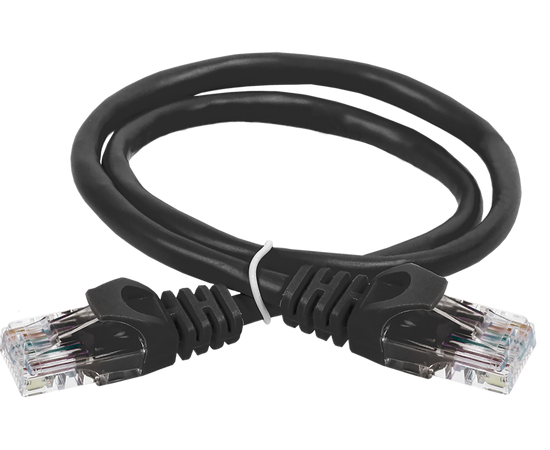  Патч-корд ITK PC09-C5EU-2M кат.5E UTP 2м черный 