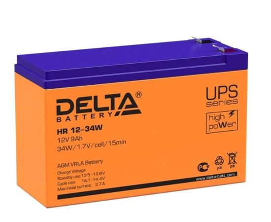  Батарея для ИБП Delta HR 12-34 W 12В 9Ач 