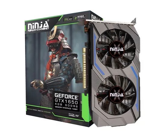  Видеокарта Sinotex Ninja GTX1650 (896SP) (NK165DF46F) 4G 128BIT GDDR6 (DVI/HDMI/DP) 