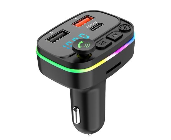  Автомобильный FM-трансмиттер - P3 PD 2USB/Type-C (black) (212249) 