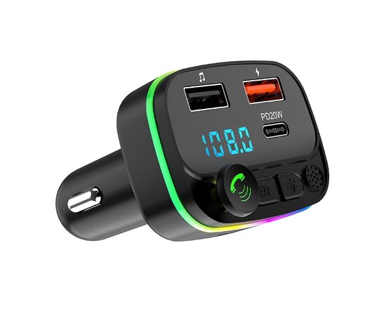  Автомобильный FM-трансмиттер - P3 PD 2USB/Type-C (black) (212249) 