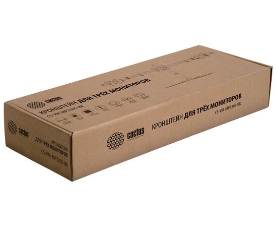  Кронштейн для мониторов Cactus CS-VM-MP330S-BK черный 15"-24" макс.8кг настольный наклон 