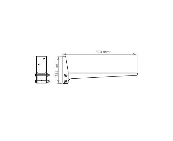  Кронштейн Kromax MICRO-4 белый для СВЧ (до 20 kg) 