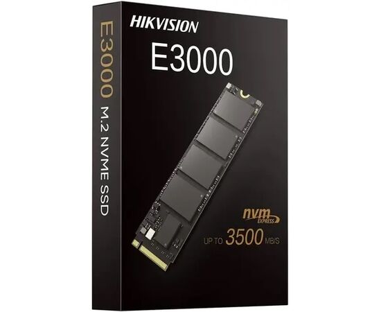  SSD HIKVision E3000 Series (HS-SSD-E3000/256G) 256GB (PCI-E 3.0 x4, up to 3230/1240MBs, 3D NAND, 112TBW, NVMe, 22x80mm) 