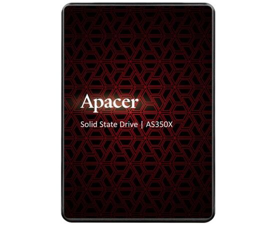 SSD 2.5" 512Gb Apacer AS350X Panther (AP512GAS350XR-1) SATA 2.5" 7mm, R560/W540 Mb/s, IOPS 80K, MTBF 1,5M, 3D NAND, Retail 
