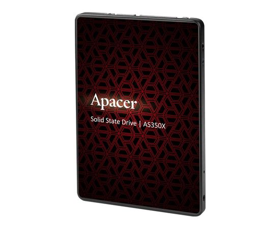  SSD 2.5" 512Gb Apacer AS350X Panther (AP512GAS350XR-1) SATA 2.5" 7mm, R560/W540 Mb/s, IOPS 80K, MTBF 1,5M, 3D NAND, Retail 