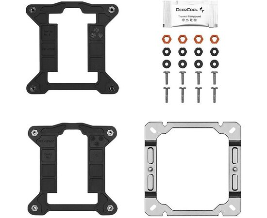  Вентилятор DEEPCOOL AG400 (R-AG400-BKNNMN-G-1) for IntelLGA1700/1200/1151/1150/1155, for AMD- AM5/AM4 (727590) (R-AG400-BKNNMN-G-1) 