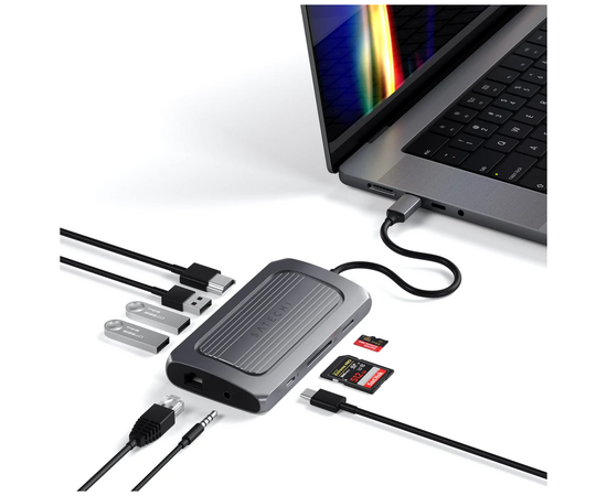  Адаптер Satechi ST-U4MA3M USB4 Multiport Adapter with 8K HDMI Space Gray 