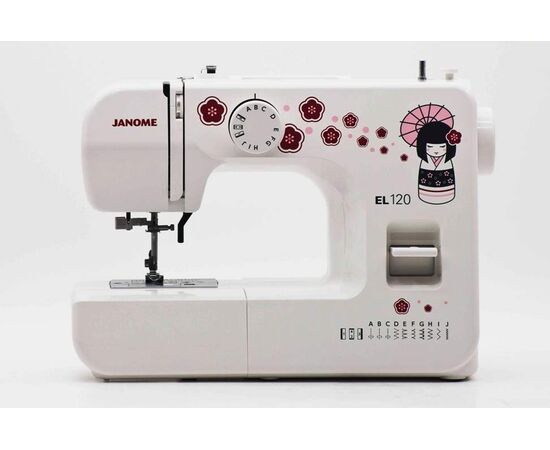  Швейная машина Janome EL120 белый/рисунок 