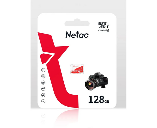  MicroSD  128GB  Netac  P500  Eco  Class 10 UHS-I без адаптера 