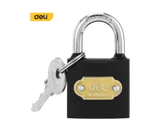  Замок навесной Deli DL508901 стальной, 32мм 