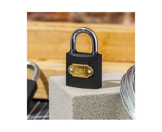  Замок навесной Deli DL508901 стальной, 32мм 