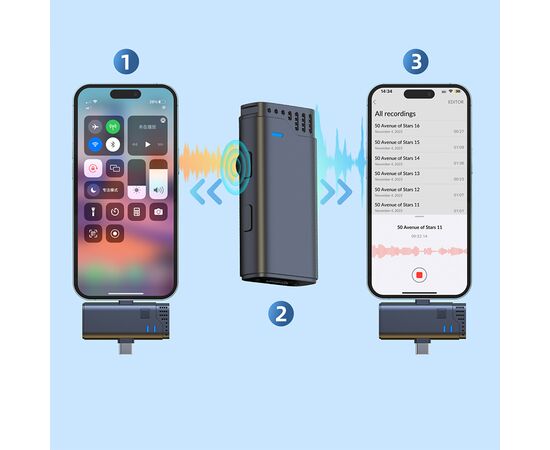  Микрофон беспроводной JMARY MW-16, Bluetooth, черный 