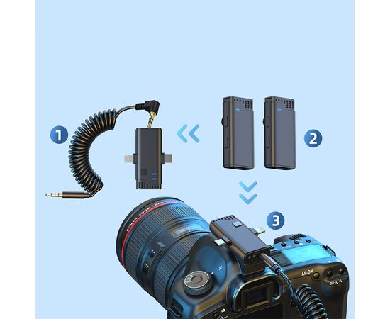  Микрофон беспроводной JMARY MW-16, Bluetooth, черный 