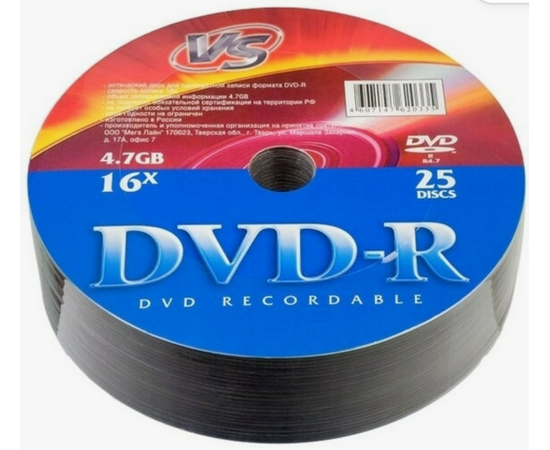  VS DVD-R 4,7 GB 16x Shrink/25 