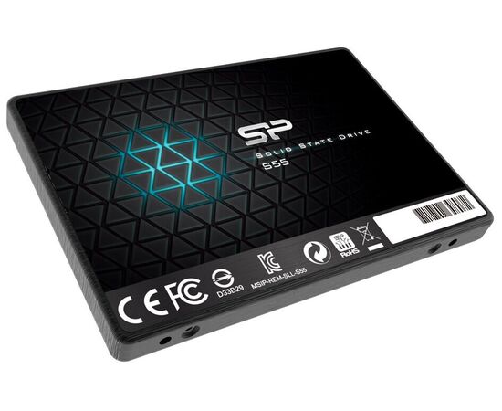  Внутренний SSD  Silicon Power  240GB  S55, SATA-III, R/W - 550/500 MB/s, 2.5", PS3108, TLC 