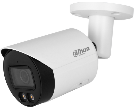  Уличная цилиндрическая IP-видеокамера DAHUA DH-IPC-HFW2249SP-S-LED-0360B Full-color с ИИ 2Мп, 1/2.8” CMOS, объектив 3.6мм, видеоаналитика, LED до 30м 