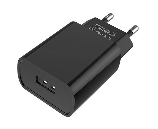  Адаптер Сетевой Borofone BA20A Sharp 1USB/5V/2.1A (black) 