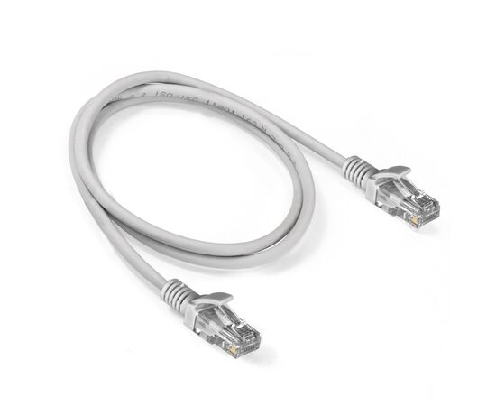  Патч-корд Exegate UTP-RJ45-RJ45-5e-1M-LSZH-GY (EX286381RUS) серый 