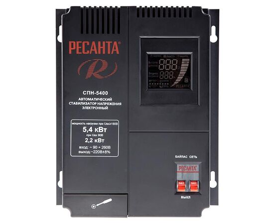  Стабилизатор напряжения Ресанта СПН-5400 черный 