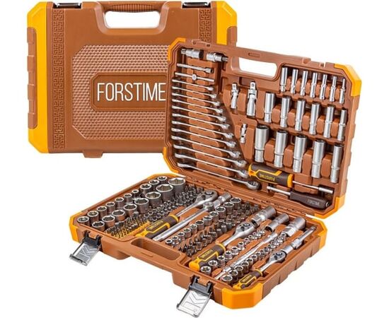  Набор инструментов FORSTIME FT-38841(52552) 216пр. 1/4''3/8''1/2''(6гр.)(4-32мм) 