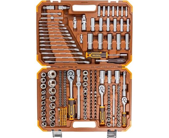  Набор инструментов FORSTIME FT-38841(52552) 216пр. 1/4''3/8''1/2''(6гр.)(4-32мм) 