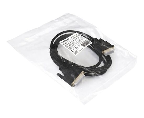  Кабель ExeGate EX257294RUS DVI dual link (25M-25M) 1.8м, позолоченные контакты 