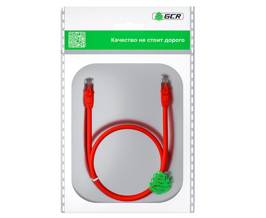  Патч-корд Greenconnect GCR-52707 прямой 7.5m UTP кат.6, красный 
