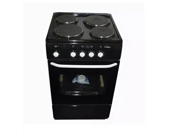  Плита Электрическая De Luxe 5004.12э черный эмаль, 85x50x50см, 4 конфорки, духовка 43л 