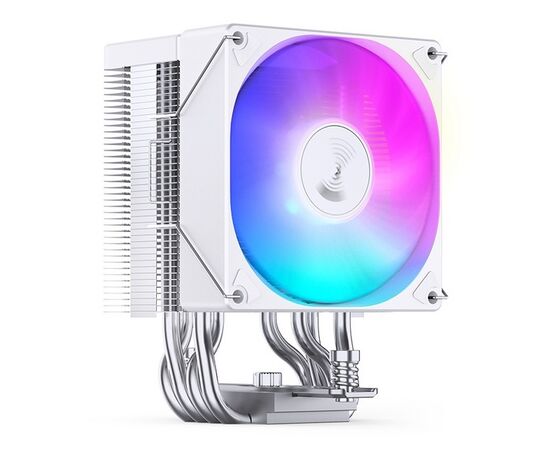  Кулер JONSBO CR-1400 Evo Color White LGA1700/1200/115X/AM5/AM4 (TDP 180W, PWM, 92mm Dynamic Multi-Color LED Fan, 4 тепловые трубки, белый, 4 
