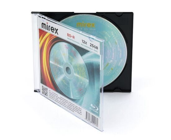  Диск BD-R Mirex 25 Gb, 12x (UL141012A1S) Slim Case (1), (1/50) 